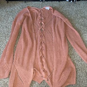 Pink cardigan